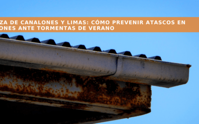 LIMPIEZA DE CANALONES Y LIMAS: CÓMO PREVENIR ATASCOS EN CANALONES ANTE TORMENTAS DE VERANO